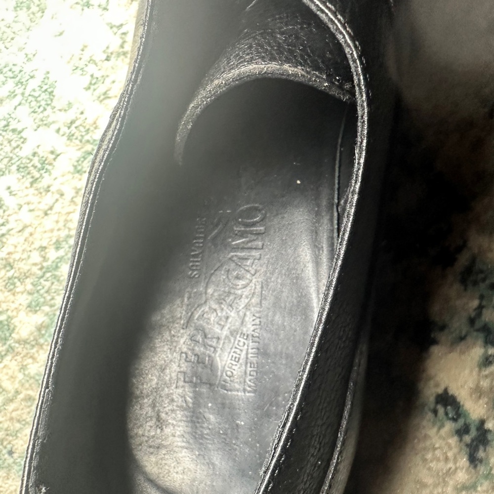 Salvatore Ferragamo Black Leather Loafers - Picture 3 of 7
